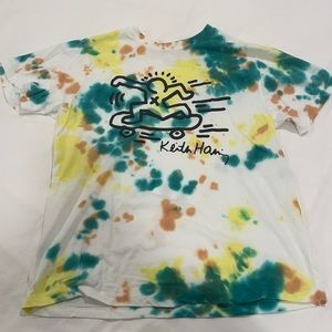 Tie dye Keith haring t shirt - women’s size small
